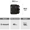 imageSony  FE 50mm F18 Standard Lens SEL50F18F BlackLens only