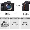imageSony Alpha 7R IV Full Frame Mirrorless Interchangeable Lens Camera wHigh Resolution 61MP Sensor up to 10FPS with Continuous AFAE TrackingBody Only