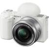 imageSony Alpha ZVE10  APSC Interchangeable Lens Mirrorless Vlog Camera Kit  BlackWhite