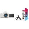 imageSony Alpha ZVE10  APSC Interchangeable Lens Mirrorless Vlog Camera Kit  BlackWhite