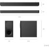 imageSony HTS400 21ch Soundbar with Powerful Wireless subwoofer SForce PRO Front Surround Sound and Dolby Digital Black