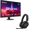 imageSony INZONE H5 Wireless Gaming Headset 360 Spatial Sound Works with PC PS5 28 Hour Battery 24Ghz Wireless and 35mm Audio Jack WHG500 WhiteBlack