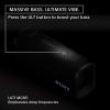 imageSony ULT Field 3 Wireless Portable Bluetooth Speaker IP67 Waterproof Dustproof Rustproof and Shockproof with Enhanced Bass 24 Hour Battery and Shoulder Strap SRSULT30B BlackForest Gray