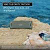 imageSony ULT Field 3 Wireless Portable Bluetooth Speaker IP67 Waterproof Dustproof Rustproof and Shockproof with Enhanced Bass 24 Hour Battery and Shoulder Strap SRSULT30B BlackForest Gray