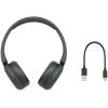 imageSony WHCH520 Wireless Headphones Bluetooth OnEar Headset with Microphone and up to 50 Hours Battery Life with Quick Charging Butter YellowBlack