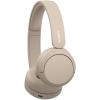 imageSony WHCH520 Wireless Headphones Bluetooth OnEar Headset with Microphone and up to 50 Hours Battery Life with Quick Charging Butter YellowCappuccino