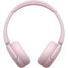 imageSony WHCH520 Wireless Headphones Bluetooth OnEar Headset with Microphone and up to 50 Hours Battery Life with Quick Charging Butter YellowPink