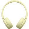 imageSony WHCH520 Wireless Headphones Bluetooth OnEar Headset with Microphone and up to 50 Hours Battery Life with Quick Charging Butter YellowYellow
