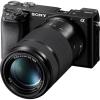 imageSony Alpha A6100 Mirrorless Camera with 1650mm and 55210mm Zoom Lenses ILCE6100YB Black
