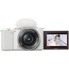 imageSony Alpha ZVE10  APSC Interchangeable Lens Mirrorless Vlog Camera Kit  BlackWhite