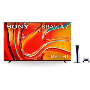 imageSony 65 Inch Mini LED QLED 4K Ultra HD TV BRAVIA 7 Smart Google TV ampamp PlayStation 5 Disc Edition Console Slim