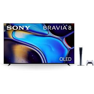 imageSony 65 Inch OLED 4K Ultra HD TV BRAVIA 8 Smart Google TV ampamp PlayStation 5 Digital Edition Console Slim