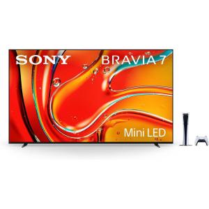 imageSony 75 Inch Mini LED QLED 4K Ultra HD TV BRAVIA 7 Smart Google TV ampamp PlayStation 5 Digital Edition Console Slim