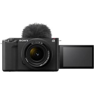 imageSony Alpha ZVE1 FullFrame Interchangeable Lens Mirrorless Vlog Camera with 2860mm Lens  White BodyBlack