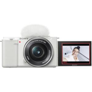 imageSony Alpha ZVE10  APSC Interchangeable Lens Mirrorless Vlog Camera Kit  BlackWhite