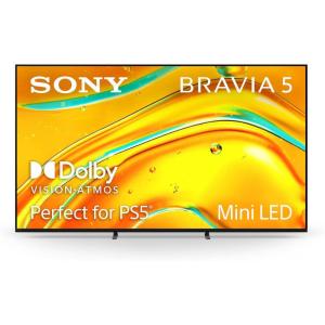 imageSony BRAVIA 5 98 Inch TV Mini LED 4K Smart Google TV XR Processor with AI Technology120hz Television with Dolby VisionAtmos Exclusive Features for PlayStation5 K98XR50 2025 Model65