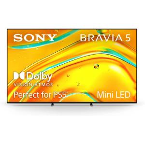 imageSony BRAVIA 5 98 Inch TV Mini LED 4K Smart Google TV XR Processor with AI Technology120hz Television with Dolby VisionAtmos Exclusive Features for PlayStation5 K98XR50 2025 Model75