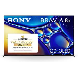 imageSony BRAVIA 8 II 65 Inch TV QD OLED 4K Smart Google TV XR Processor with AI Technology Ultra Slim Design 120hz Television Dolby VisionAtmos Exclusive Features for PS5 K65XR80M2 2025 Model65