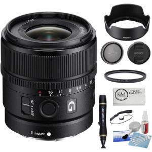 imageSony E 15mm F14 G APSC LargeAperture WideAngle G LensSEL15F14G  UV Filter  Starter Kit