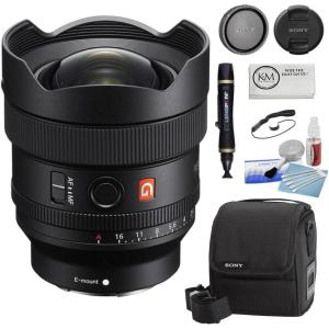 imageSony FE 14mm F18 GM FullFrame LargeAperture Wide Angle Prime G Master Lens BlackSEL14F18GM  Starter Kit