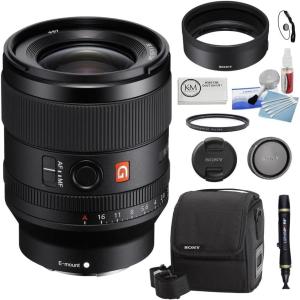 imageSony FE 35mm F14 GM FullFrame LargeAperture Wide Angle G Master Lens BlackSEL35F14GM  Starter Kit