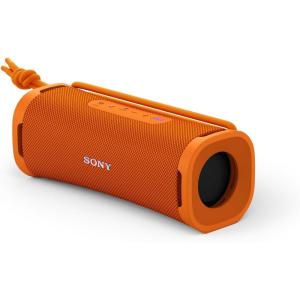 imageSony ULT Field 3 Wireless Portable Bluetooth Speaker IP67 Waterproof Dustproof Rustproof and Shockproof with Enhanced Bass 24 Hour Battery and Shoulder Strap SRSULT30B BlackOrange