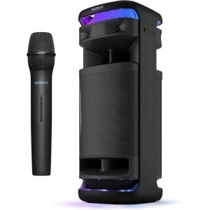 imageSony ULT Tower 10 Bluetooth Karaoke Party Speaker with Powerful Bass 360 Sound and Party Lights Included Wireless Microphone  New