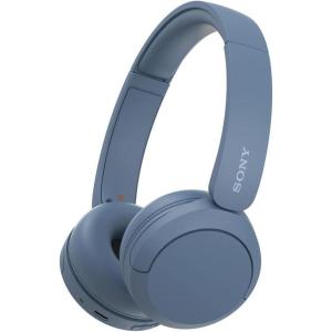 imageSony WHCH520 Wireless Headphones Bluetooth OnEar Headset with Microphone and up to 50 Hours Battery Life with Quick Charging Butter YellowBlue