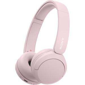 imageSony WHCH520 Wireless Headphones Bluetooth OnEar Headset with Microphone and up to 50 Hours Battery Life with Quick Charging Butter YellowPink