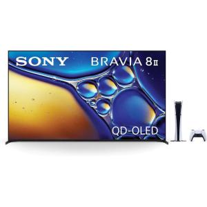 imageSony BRAVIA 8 II 55 Inch 4K QD OLED Smart TV K55XR80M2 2025 Model with PlayStation 5 Digital Edition Slim Console Bundle65