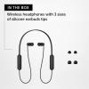 imageSony WIC100 Wireless inEar Bluetooth Headphones with Builtin Microphone BlackWhite