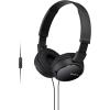imageSony ZX Series Wired OnEar Headphones with Mic Black MDRZX110APBlack