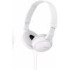 imageSony ZX Series Wired OnEar Headphones with Mic Black MDRZX110APWhite