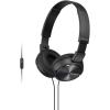 imageSony MDRZX310AP ZX Series Wired On Ear Headphones with mic BlackBlack