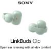 imageSony LinkBuds Clip OpenEar Truly Wireless Earbuds Comfortable amp Secure Fit Lightweight ClipOn Design Touch Controls Ambient Sound Awareness Water Resistant Up to 37 Hrs of Playback BlackGreen