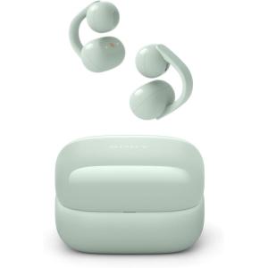 imageSony LinkBuds Clip OpenEar Truly Wireless Earbuds Comfortable amp Secure Fit Lightweight ClipOn Design Touch Controls Ambient Sound Awareness Water Resistant Up to 37 Hrs of Playback BlackGreen