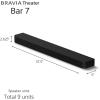 imageSony BRAVIA Theater Bar 7 Soundbar for TV Surround Sound Home Theater with 9 Speakers Dolby AtmosDTSX 360 Spatial Sound Mapping Dual Subwoofer Capability Bluetooth HTA7100 2026 Model