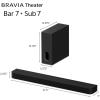 imageSony BRAVIA Theater Bar 7 Soundbar with Included BRAVIA Theater Sub 7 Wireless Subwoofer Dolby AtmosDTSX 2026 Model