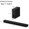 image:imageSony BRAVIA 3 II 85Inch 4K Ultra HD LED Smart TV K85XR30M2 with BRAVIA Theater Bar 7 9Speaker Soundbar and Included BRAVIA Theater Sub 7 Wireless Subwoofer HTAP710 Bundle75