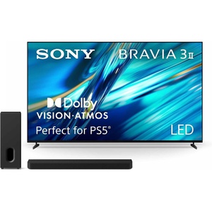 image:imageSony BRAVIA 3 II 85Inch 4K Ultra HD LED Smart TV K85XR30M2 with BRAVIA Theater Bar 7 9Speaker Soundbar and Included BRAVIA Theater Sub 7 Wireless Subwoofer HTAP710 Bundle100
