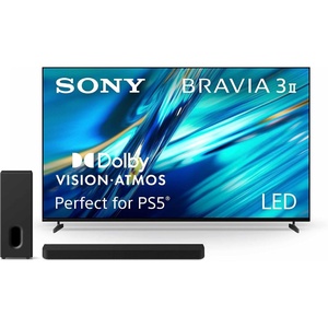 image:imageSony BRAVIA 3 II 85Inch 4K Ultra HD LED Smart TV K85XR30M2 with BRAVIA Theater Bar 7 9Speaker Soundbar and Included BRAVIA Theater Sub 7 Wireless Subwoofer HTAP710 Bundle85
