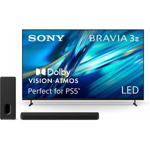 image:imageSony BRAVIA 3 II 85Inch 4K Ultra HD LED Smart TV K85XR30M2 with BRAVIA Theater Bar 7 9Speaker Soundbar and Included BRAVIA Theater Sub 7 Wireless Subwoofer HTAP710 Bundle55