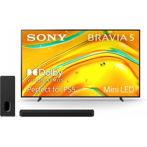 image:imageSony BRAVIA 5 98Inch 4K Mini LED Smart TV K98XR50 with BRAVIA Theater Bar 7 9Speaker Soundbar and Included BRAVIA Theater Sub 7 Wireless Subwoofer HTAP710 Bundle98