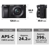 image:imageSony Alpha A6100 Mirrorless Camera with 1650mm Zoom Lens Black ILCE6100LBw 1650mm Lens