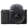 image:imageSony Alpha ZVE10  APSC Interchangeable Lens Mirrorless Vlog Camera Kit  Black ZVE10KBBlack