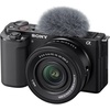 image:imageSony Alpha ZVE10  APSC Interchangeable Lens Mirrorless Vlog Camera Kit  Black ZVE10KBBlack