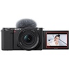 image:imageSony Alpha ZVE10  APSC Interchangeable Lens Mirrorless Vlog Camera Kit  Black ZVE10KBBlack