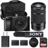 image:imageSony ILCE6100KB Alpha 6100 Mirrorless 4K Video Camera with E PZ 1650mm Lens  Blackw 1650mm  55210mm Value Bundle