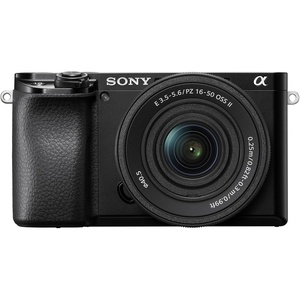 image:imageSony ILCE6100KB Alpha 6100 Mirrorless 4K Video Camera with E PZ 1650mm Lens  Blackw 1650mm