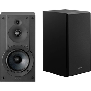 image:imageSony SACS9M2 10Inch Powered Subwoofer  Deep Bass for Home Theater Bass Reflex Compact Design BlackBookshelf Speakers Pair